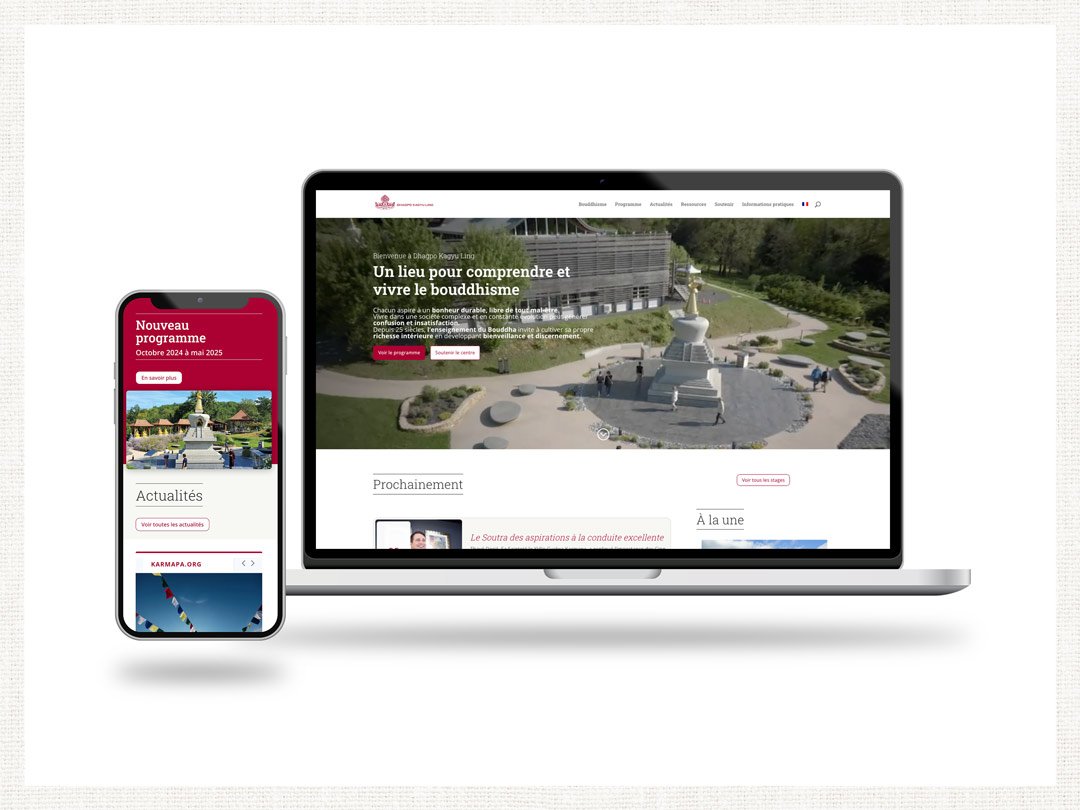 Création et maintenance de site - Dhagpo Kagyu Ling
