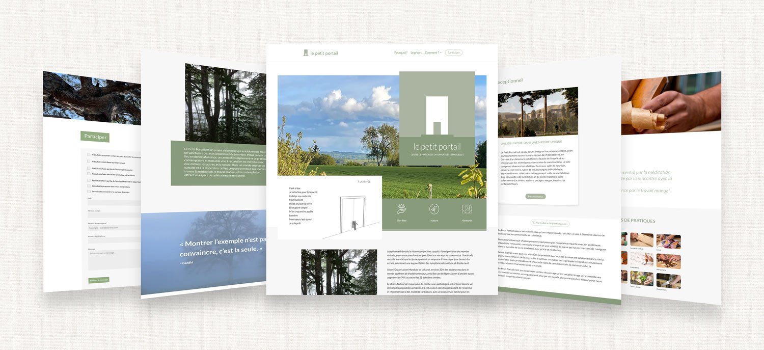 Pages du site Le Petit Portail